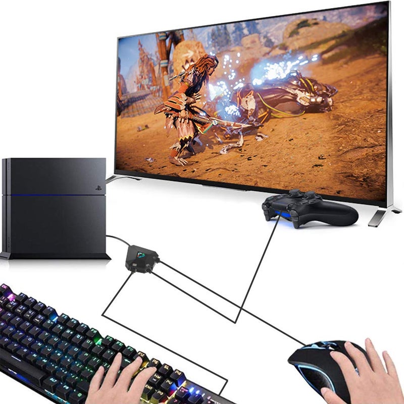Megadream Keyboard and Mouse Adapter for Nintendo Switch, Wired Keyboard and Mouse Converter for PS4 PS3 Xbox ONE/360 Console Series Converter, Custom Mapping, 8 Keys Storage, Reset Button, FPS, TPS, RPG Games - Image 3